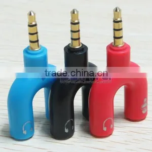 Earphone Headphone Jack Ear Cup Splitter Adaptor Music Share Set thumbnail-6