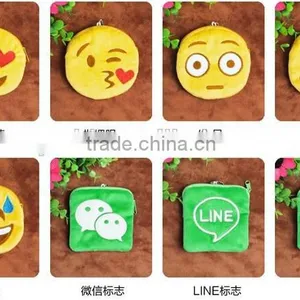 Free Sample Plush Emoji Bag/plush Emoji Coin Purse/stuffed and Cute Emoji Change Purse thumbnail-3