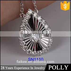 Sparkel Design 18k White Gold Necklace Designs in 10g thumbnail-1