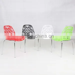 Hollow Personality Design Plastic Chairs Colored Home Goods Grid Office Chair thumbnail-2