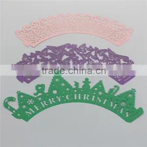 Party Supplies Striped Cupcake Wrappers Wedding Birthday Cake Decoration thumbnail-6