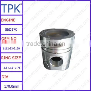 KOMATSU S6D170 PISTON 6162-33-2120 thumbnail-1