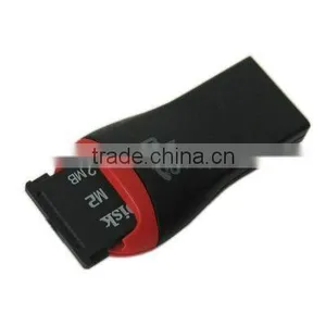Red/ Black 2 in 1 USB TF Smart Card Reader thumbnail-1
