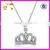 2016 New Style Fashion 925 Silver Crown Necklace thumbnail-1