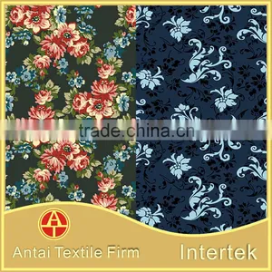 Flower Designs Painting Fabric /Antai Textile Professional 4 Way Stretch Nylon Lycra Spandex Print Fabric With Flower thumbnail-5