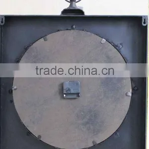 Industrial Old Style Vintage Decorative Metal Wall Clock thumbnail-3