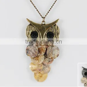 Pendant Long Chain Necklace Hot Seller Owl Necklace thumbnail-1