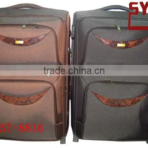 Two Wheels Aluminum Trolley Easy Cleaning Four Set New Retro 1680D Trolley Bag thumbnail-1