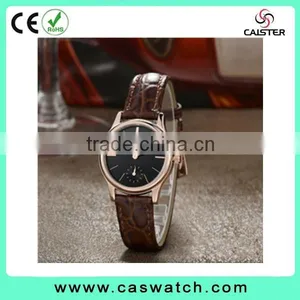 2016 Classic Design Concise Couple Watch, Crocodile Texture Leather Watch, Fancy Couple Watch With a Small Eye thumbnail-3