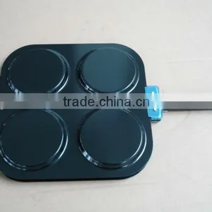 Perfect Quick 4 Four Holes Cups / Circles / Rounds Carbon Steel Fluffy Pancake Maker Pan as Seen on TV thumbnail-1