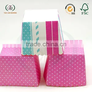 Disposable Square Cupcake Liners Cups Paper Baking Cups for Cakes thumbnail-2