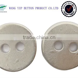 11.5mm Mat Silver 2 Holes Shirt Button thumbnail-1