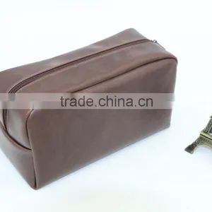 High Quality PU Leather Makeup Cosmetic Bag Packaging Storage Bag thumbnail-2