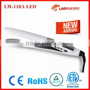 European Nano Flat Iron Titanium With Logo Printing thumbnail-1