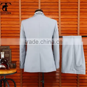 2016 Hot Selling British Style Oem Manufacturer Formal Wear Gem Embroidery Design Pant Coat Design Men Wedding Suits Man thumbnail-4