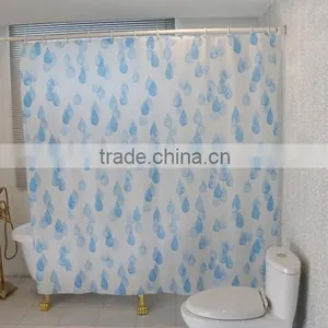 New Design Soft PEVA Shower Curtain Waterproof Bath Curtain thumbnail-1