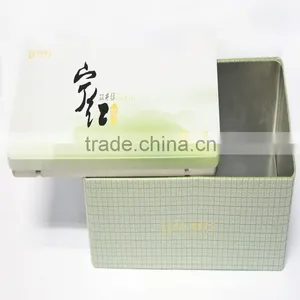 Rectangular-shaped Printed Tin Tea Containers thumbnail-1