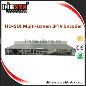 IPTV Headend Video Solution:MULTISCREEN(1FullHD In,4 Profiles Out) MOBILE,OTT HD IPTV SDI Encoder,video Scaler thumbnail-1
