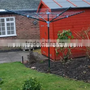 50M 4 Aarm Garden Outdoor Washing Line Rotary Dryer Airer thumbnail-1