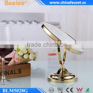 Golden Double Side Brass Mirror Decktop Makeup Mirror thumbnail-4