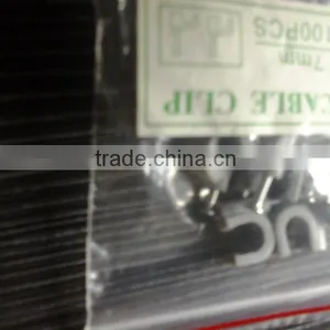 Supply Nail Cable Clips/plastic Cable Clips/nail Cable Clamps 14mm thumbnail-1