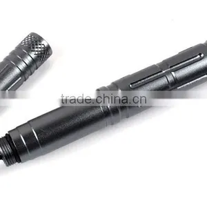 3*LR754 Battery Aviation Aluminum Writing Ballpoint Smooth Surface Tactical Pen Self Defense With Emergency Hammer thumbnail-5