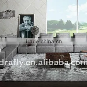 Mordern Latest Fabric Cornor Sofa Set thumbnail-1