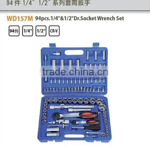 94pcs.1/4"&1/2"Dr.Metric Socket Set thumbnail-1