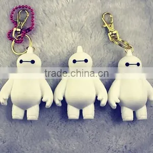 Hot New Products Silicone Big Hero Baymax Keychain thumbnail-2