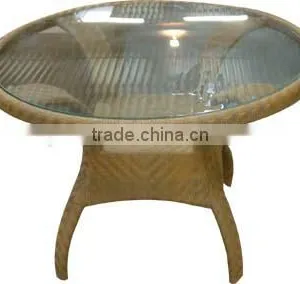 Outdoor Furniture Rattan Table With Different Table Top thumbnail-2