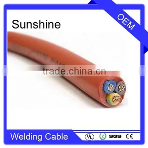 Silicone Rubber Welding Cable Silicone Rubber Coated Triplex /multi Core Cable thumbnail-3