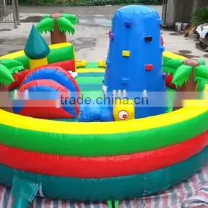 Forest Style Inflatable Outdoor Kid Party Event Bouncer Casle With Climbing Tower thumbnail-3