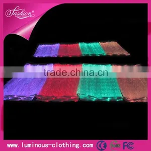 LED Lighting Fiber Optical Luminous Fabric Cloth Wholesale Fabric for Making Swimwear thumbnail-1