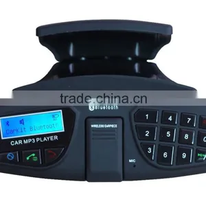 Bluetooth Car Kit With Dialing Pad and Voice Dialing and MP3 and FM Transmitter thumbnail-1