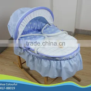 Hand Made Cradle Baby Moses Basket / Moses Basket Set /maize Basket/ Bassinet,/ Corn Basket /with Rocking Stand BB-019 thumbnail-1
