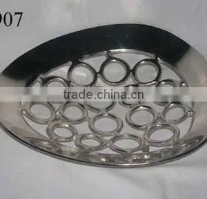 Aluminium Mirror Polish Fruit Trays/ Dish. thumbnail-1