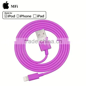 2015 China Supplier 1m Pink MFi Phone6 Charging Data Cable thumbnail-3