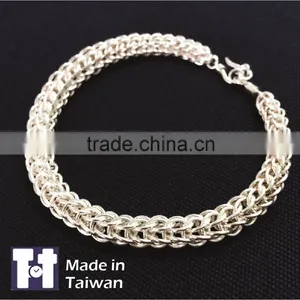 Fashion Charm Mens Persian 925 Sterling Silver Manual Bracelet Jewelry thumbnail-1