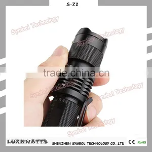 1*14500/1*AA Battery Type 3 Modes LED Zoom Flashlight Torch thumbnail-5