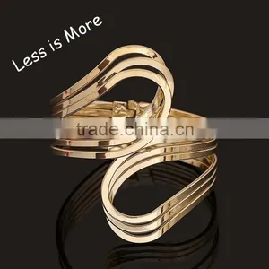Factory Price Women's Fashion Cuff Bracelet Gold & Silver Wholesale Bracelet thumbnail-1