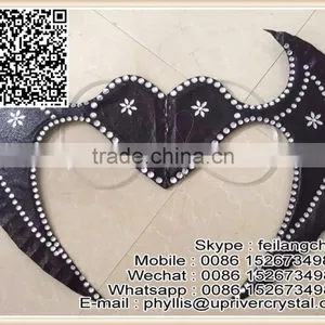 Sale Heart-Shaped Wings Black Bat Wings For Cosplay Party Costume thumbnail-1