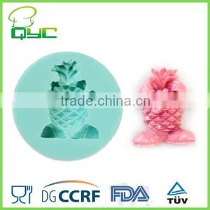 Pineapple Doll Non-stick Silicone Icing Sugarpaste Gumpaste Mold thumbnail-1