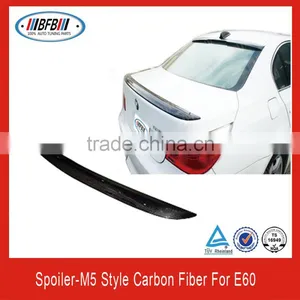 FOR BMW E60 M5 Rear Carbon Fiber Spoiler 5 Series 2004-2009 Made in China Factory thumbnail-1