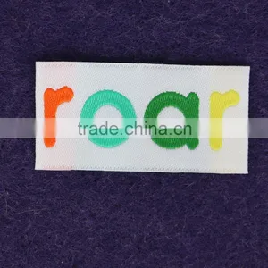 Customized High Quality Woven Clothing Labels Iron On Garment Labels thumbnail-2