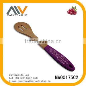 NEW DESIGN HIGH QUALITY 2PCS WOODEN KITCHEN TOOLS WITH SILICONE CASE thumbnail-2