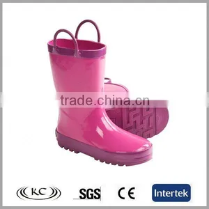 Low Price Hotsale Easy Wear Pure Pink Unisex Rain Boots thumbnail-1