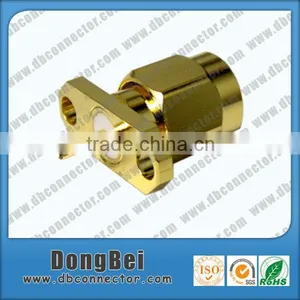RP SMA Solder Jack Flange Coaxial Cable Circular Connector Adapter thumbnail-1