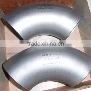 Mirror or Satin Finish Pipe Elbow Pemco 90 Degree Stainless Steel Elbow for Staircase Railing thumbnail-1