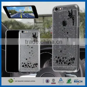 C&T Newest Pattern Stick to Window/mirror Function/glass Invisible Epoxy Clear Phone Case for Iphone 6 Plus thumbnail-1