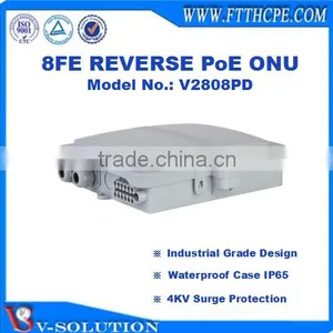 8FE Reverse PoE ONU GEPON MDU Support 4KV Surge Protection for FTTB/FTTC Solution Outdoor Application thumbnail-3